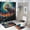 style-1yushi, variant on Colorful Lone Wolf 4 Piece Shower Curtain Sets, with Non-Slip Rugs, Toilet Lid Cover And Bath Mat, for BathroomDecorSet