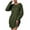 Olive Green, variant on IROINNID Sweater Dress for Women Strapless Sweater Dress Loose Crew-neck Plush Sweater Long-sleeve Dress ,Olive Green
