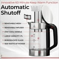 thumbnail image 2 of Electric Kettle with tea Infuser and Temperature Control - Keep Warm Function, Rapid Boil, Automatic Safety Shut Off, 2 of 7