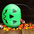 thumbnail image 6 of Halloween Decor - Party Balloon - 2X Halloween Candy Buckets - Halloween Decorations Two Half In One Pumpkin Barrel Big Medium and Small Size Pp Material Candy Bag Props., 6 of 6