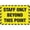 Warning Sign 1, variant on Staff Only Past This Point Reflective Aluminum Sign - 8"x12", Rust Free, Weather Resistant, Waterproof, Easy To Mount - Office, Restaurant, Hospital, Retail Backroom