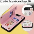 thumbnail image 5 of Floral Pattern Wallet Case for iPhone 8 Plus / iPhone 7 Plus with RFID Blocking Card Holder, Colorful Flower Pattern PU Leather Stand Flip Case for Women Girls, Shockproof Phone Cover,Colorful Flowers, 5 of 7