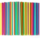 thumbnail image 1 of 100 pajitas de plástico, colores mezclados al azar [paquete de 100 piezas], diámetro 6 mm, longitud 26 cm, 1 of 4