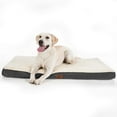 thumbnail image 1 of Medium Dog Bed for Medium Dogs - Orthopedic Dog Beds with Removable Washable Cover, Egg Crate Foam Up to 50lbs, Grey, 30x20x3 Inches, 1 of 8