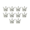 thumbnail image 3 of 10Pcs Mini Crown Princess Topper Crystal Children Hair Ornaments for Wedding Birthday Party Cake Decorating Tools Silver, 3 of 8