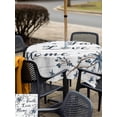 thumbnail image 5 of Outdoor Tablecloths with Umbrella Hole & Zipper, Farmhouse 54x54 Inch Square Tablecloths, Blue Country Texas Star Vintage Berries Wooden Waterproof Table Cloth, Patio/Pool/Picnic Table Covers, 5 of 8