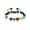 Black, variant on Jewelry Women's Solar System Natural Stone Beaded Adjustable Bracelet