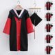 thumbnail image 2 of 1 juego de uniforme de graduación, poliéster transpirable antideformación, elegante uniforme académico festivo para unisex, M, rojo, 2 of 5