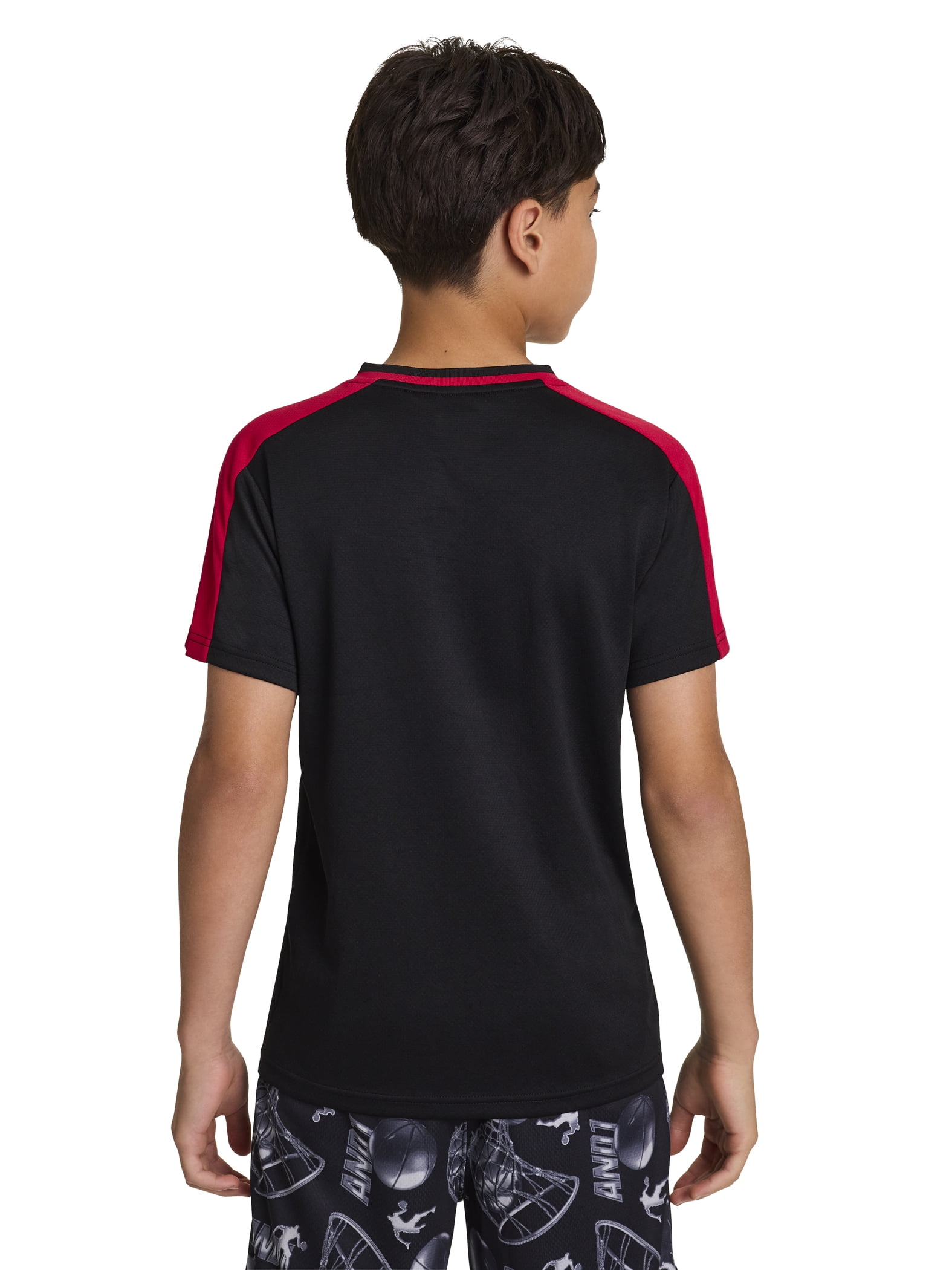 AND1 Boy's Athletic Motion Performance Short Sleeve T-Shirt, Sizes 4-18