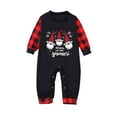 thumbnail image 2 of Odeerbi Christmas Pajamas for Family Plaid Holiday Long Sleeve Family Christmas Pajamas Matching Sets Infant Cute Warm Plaid Printed Sleepwear Xmas Family Matching PJs Set Red, 2 of 4