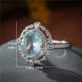thumbnail image 4 of HOOUN Elegant 925 Silver Women Jewelry Wedding Rings Cubic Zirconia Ring Size 6-10-8-Style 2, 4 of 8