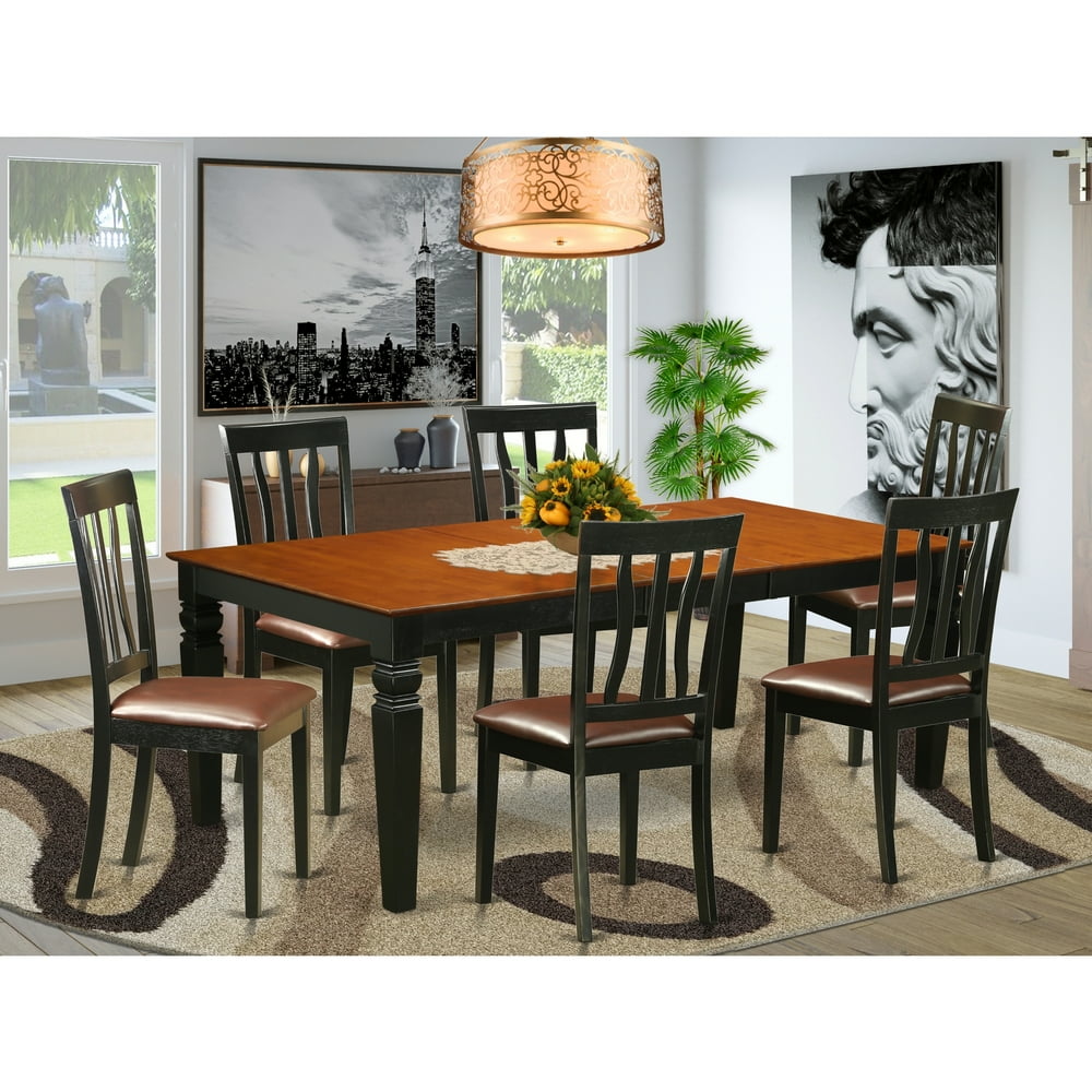 Kitchen Table Set Dining Table And Kitchen ChairsFinishBlack
