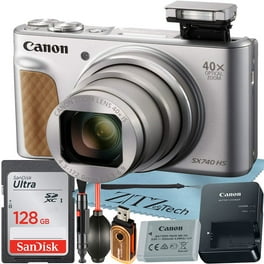 Canon PowerShot SX740 HS Digital Camera (Silver) with 2 Pack