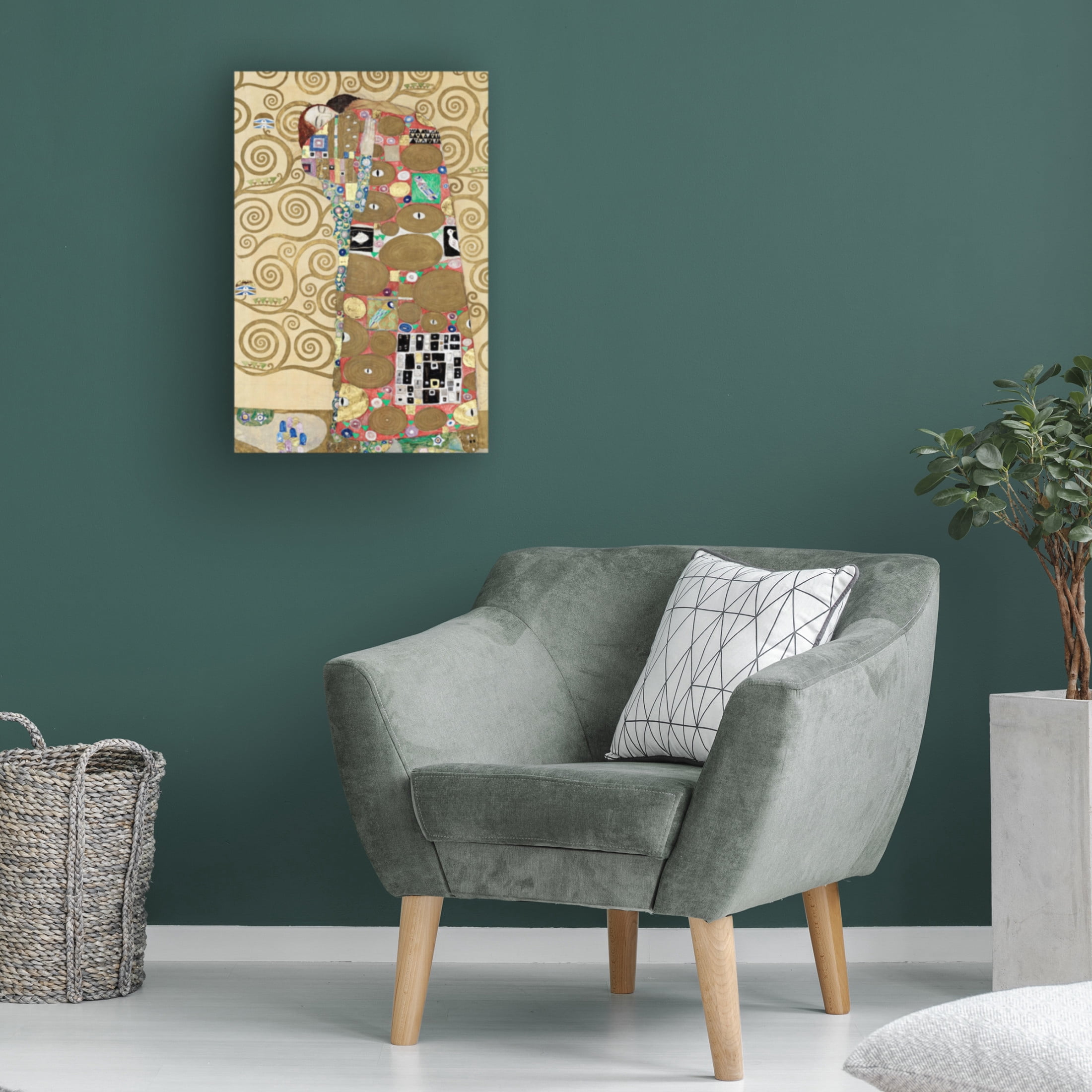 Canvas Wall Art - Pictufy 'Fulfillment 1910A1911' Wall Art for Living Room, Bedroom, or Office D?cor by Trademark Fine Art - 30 x 47 Inches