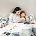 thumbnail image 5 of Manfei Wild Animal Elephant Full Size Comforter Sets,Zebra Lions Giraffe Bedding Comforter Set,Cute Zoo Animal Bedding Sets For Girls Kids,Breathable Home Decor Reversible,3pcs, 5 of 8
