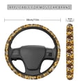 thumbnail image 5 of Kuiaobaty Car Steering Wheel Cover Retro Horse Sunflower Leoprad Pattern Auto Steering Wheel Protector Car Wheel Protector Easy to Install Car Accessories Universal Fit Car Truck SUV Van, 5 of 6