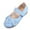 Blue, variant on Girl's Ballet Flats Non-Slip Soft Mary Jane Walking Party Dress Shoes for Toddler/Little Kid/Big Kid Silver for Size 13