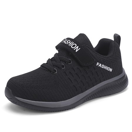 

Toddler Kids Boys Black Breathable Sneakers Shoes
