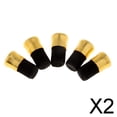 thumbnail image 1 of 2 X 5 Piezas Caña de Pescar Tapas Cubierta Frontal Tapón Tapón Protección Final 07 , Dorado+Negro, 2 piezas, 1 of 8