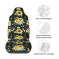 thumbnail image 5 of Balery Sunflower Skull Boho Pattern Car Seat Cover - Soft & Breathable Front Premium Covers with Non-Slip Protector Fits Most Automotive, Vans, SUVs, Trucks - 1 Unit, 5 of 5