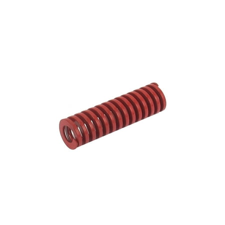 - 10mm OD 35mm Long Medium Load Spiral Stamping Compression Die Spring Red