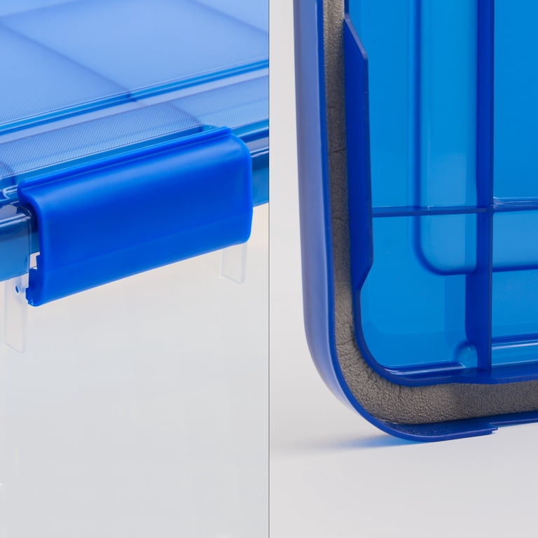 IRIS 156 Qt. Clear Plastic Storage Bins with Airtight Lids photo 6