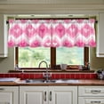 thumbnail image 3 of Yayeee Kitchen Curtains Tier Set of 2 Light Filtering 57"x24" Over Sink Window Panels, Heart Geometric, 3 of 7