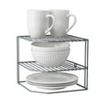 thumbnail image 1 of Kitchen Details 24127-GREY Corner Shelf Organizer, Grey, 1 of 6