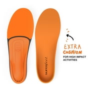 Superfeet All-Purpose High Impact Support Insoles (Orange) - Trim-To-Fit Orthotic Arch Support Shoe Inserts - Professional Grade - Men 9.5-11 / Women 10.5-12