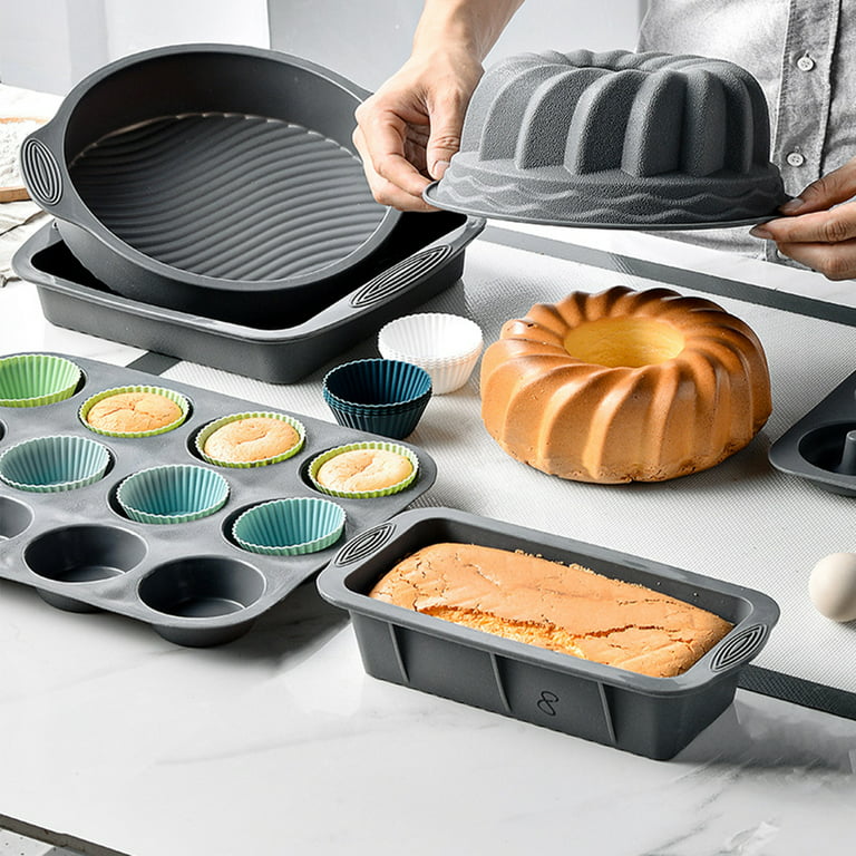 Travelwant 24Pcs/Set Heat-resistant Silicone Baking Cups Jumbo Reusable Cupcake  Liners， Giant Cupcake Mold Non-stick Extra Large Muffin Pans Big Cupcake  Holders 