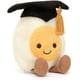 thumbnail image 1 of Jellycat Amuseables Kokt Ägg Student Mjukisdjur, 14 cm - Mat Gosedjur - Rolig Examenspresent (JS), 1 of 5