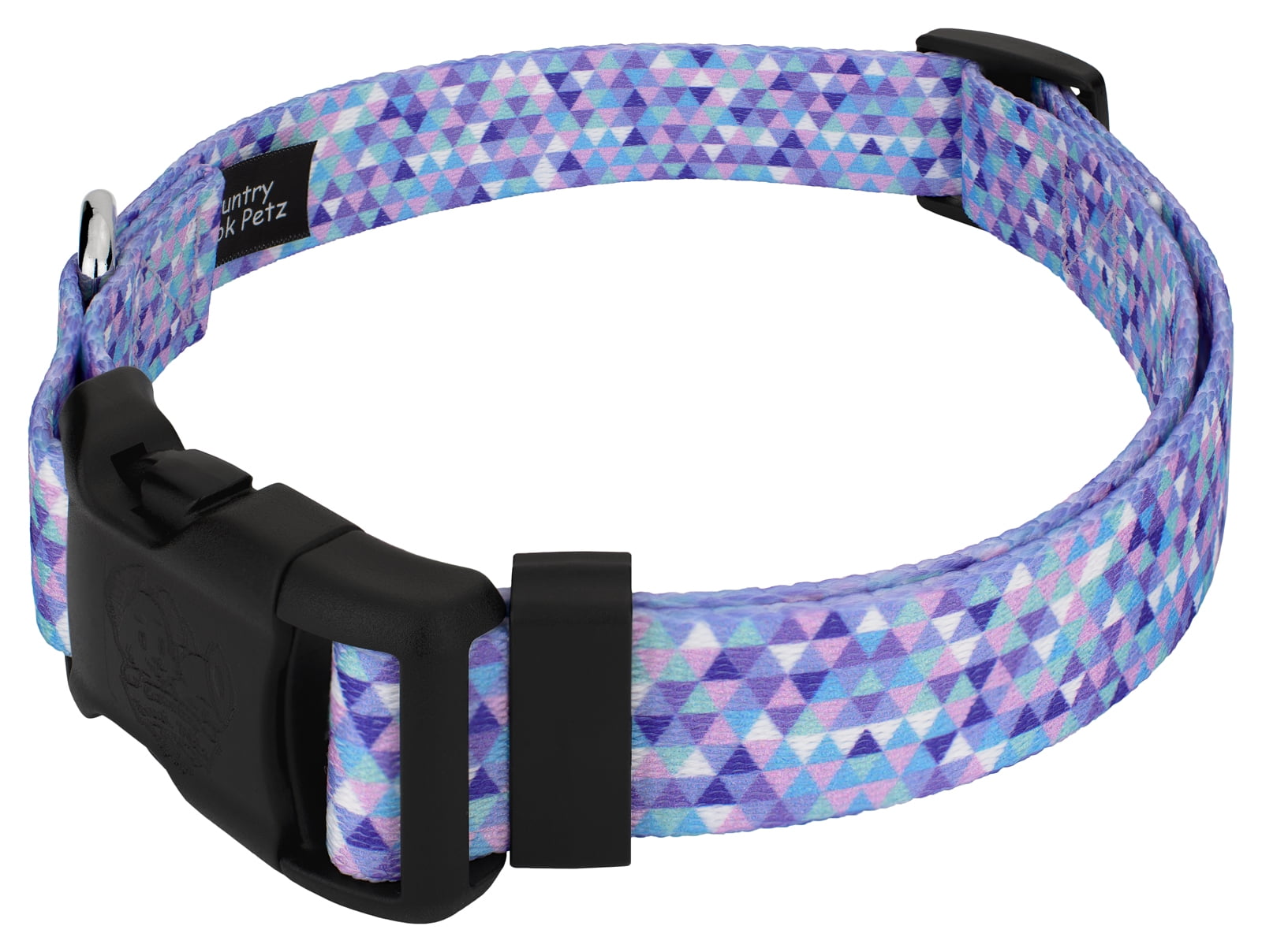 Country Brook Petz® Mermaid Mosaic Everyday Dog Collar and Leash, Medium