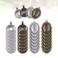 thumbnail image 4 of WORGEOUS 64pcs ronda oval colgante accesorios de bricolaje para manualidades pulseras collar llavero joyería (caja-lleno), 4 of 8