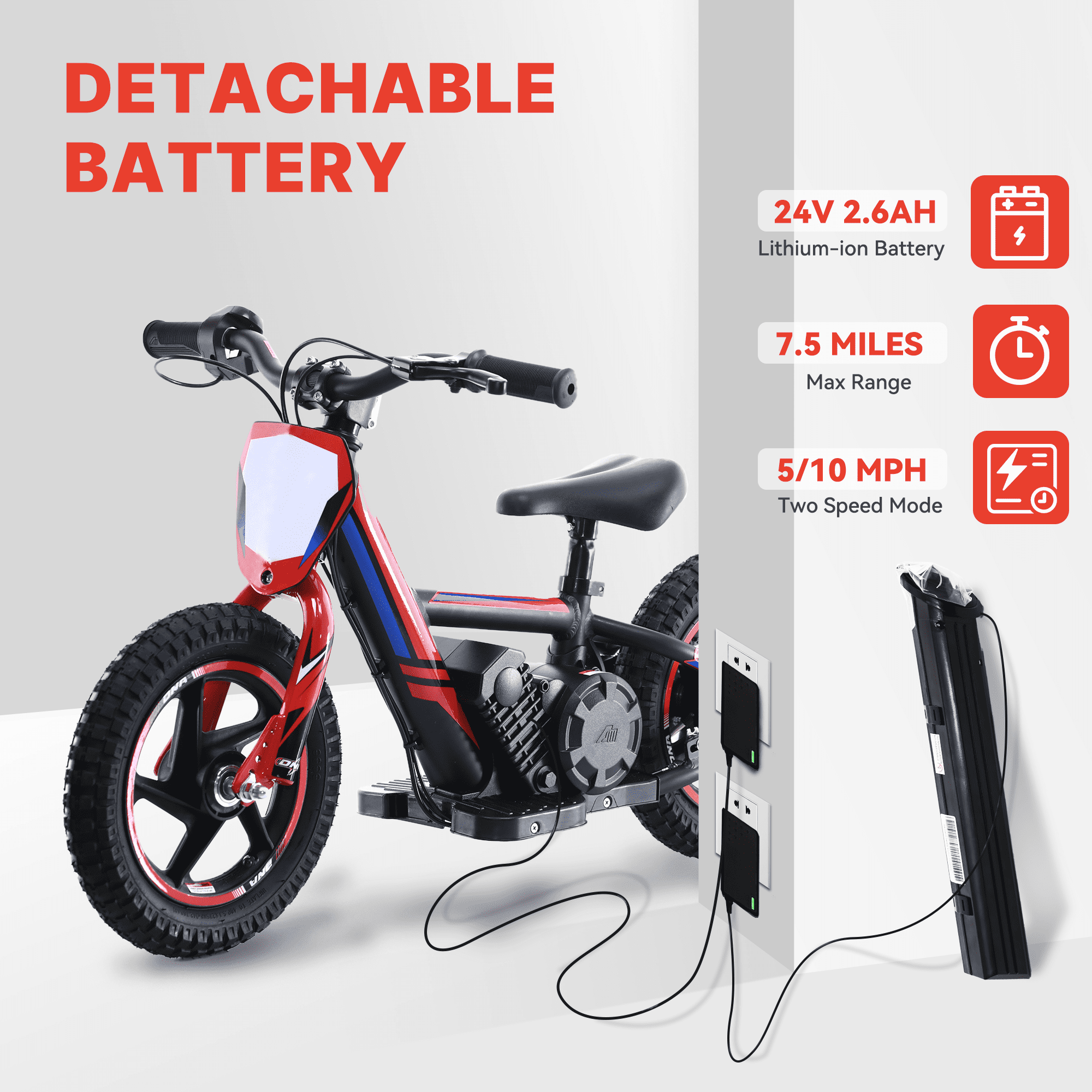 Electric Dirt Bike for Kids, 340W Racing Grade Brushless Motorcycle for Ages 5-12, 3 Speed Modes, 16 inch off Road Tires, Green
