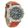 Pulsar Mens Orange Leather Strap Chronograph Watch