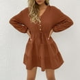 thumbnail image 1 of Vestido suelto, vestido de manga larga, vestido suelto, vestido de mujer, valor excepcional, 1 of 6