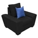 thumbnail image 3 of Sillón El Bazar Store Islandia Lino negro 1 plaza, Modular, Moderno, 3 of 4