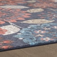 thumbnail image 2 of Mohawk Home Prismatic Floral Dream Navy Transitional Floral Precision Printed Area Rug, 5'x8', Navy & Orange, 2 of 2