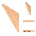 thumbnail image 3 of Juego de 6 ganchos de pared, decoración moderna para el hogar con fácil instalación, madera de fresno de primera calidad, duradera para abrigos y toallas en baños y pasillos, 3 of 5