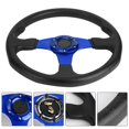 thumbnail image 3 of Volante de Coche de Carreras Universal, Negro, 350 mm, 14 Pulgadas, Platón, 6 Pernos, Accesorio Modificado Aplicable A Los Entusiastas del Coche, 3 of 7