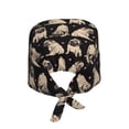 thumbnail image 2 of Gaeub French Bulldog Print Cleaning Working Cap,Unisex Scrub Cap Nurse Hat,No-Slip Scrub Cap for Men & Women, 2 of 7