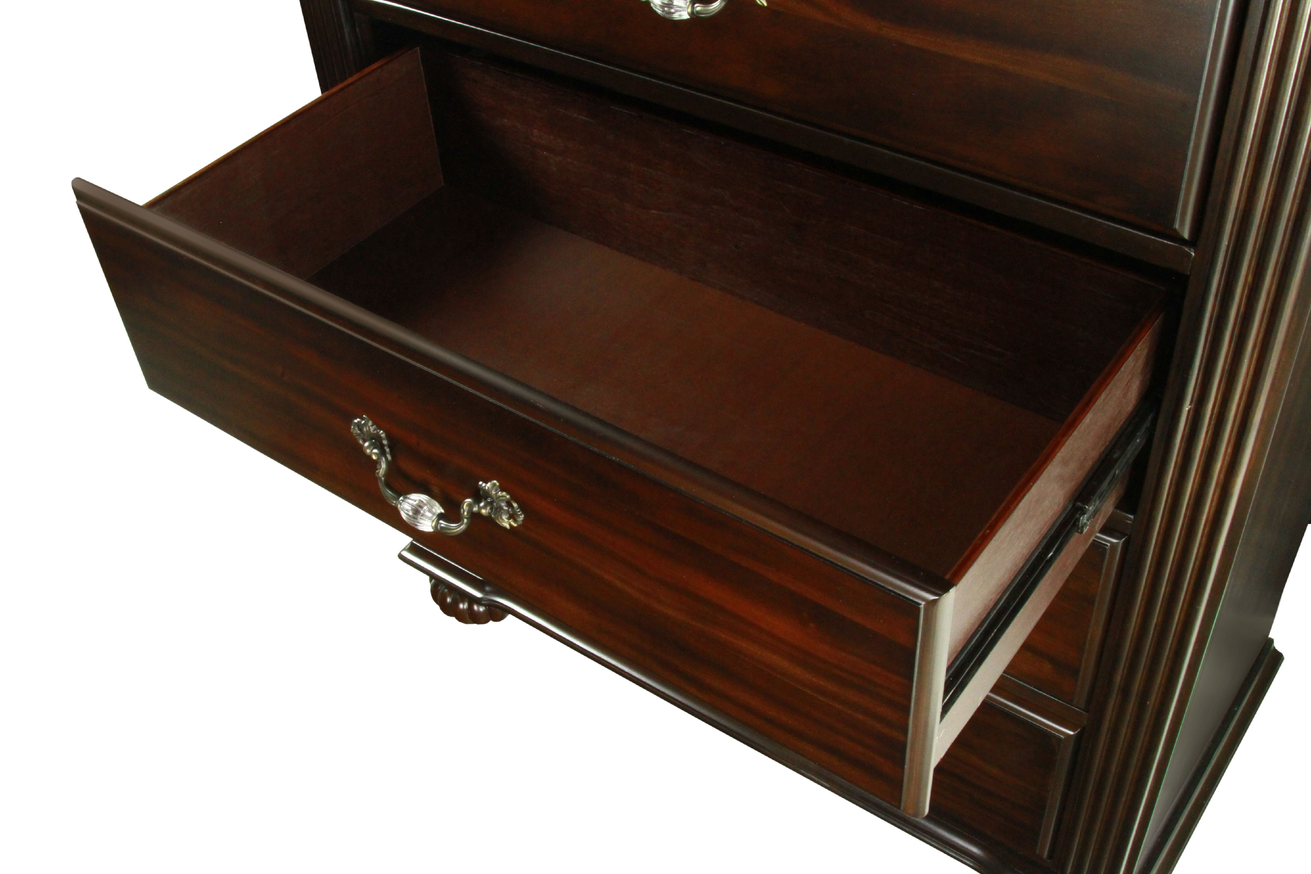 Furniture of America EL Paso Transitional 6-Drawer Chest, Dark Walnut