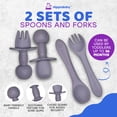 thumbnail image 2 of HippoBaby Suministros de Alimentación Dirigida por Bebés / Juego de Alimentación de Silicona de 10 Piezas / Juego de Babero, Taza, Plato y Tazón Divididos, Cucharas y Platos para Autoalimentación, 2 of 9