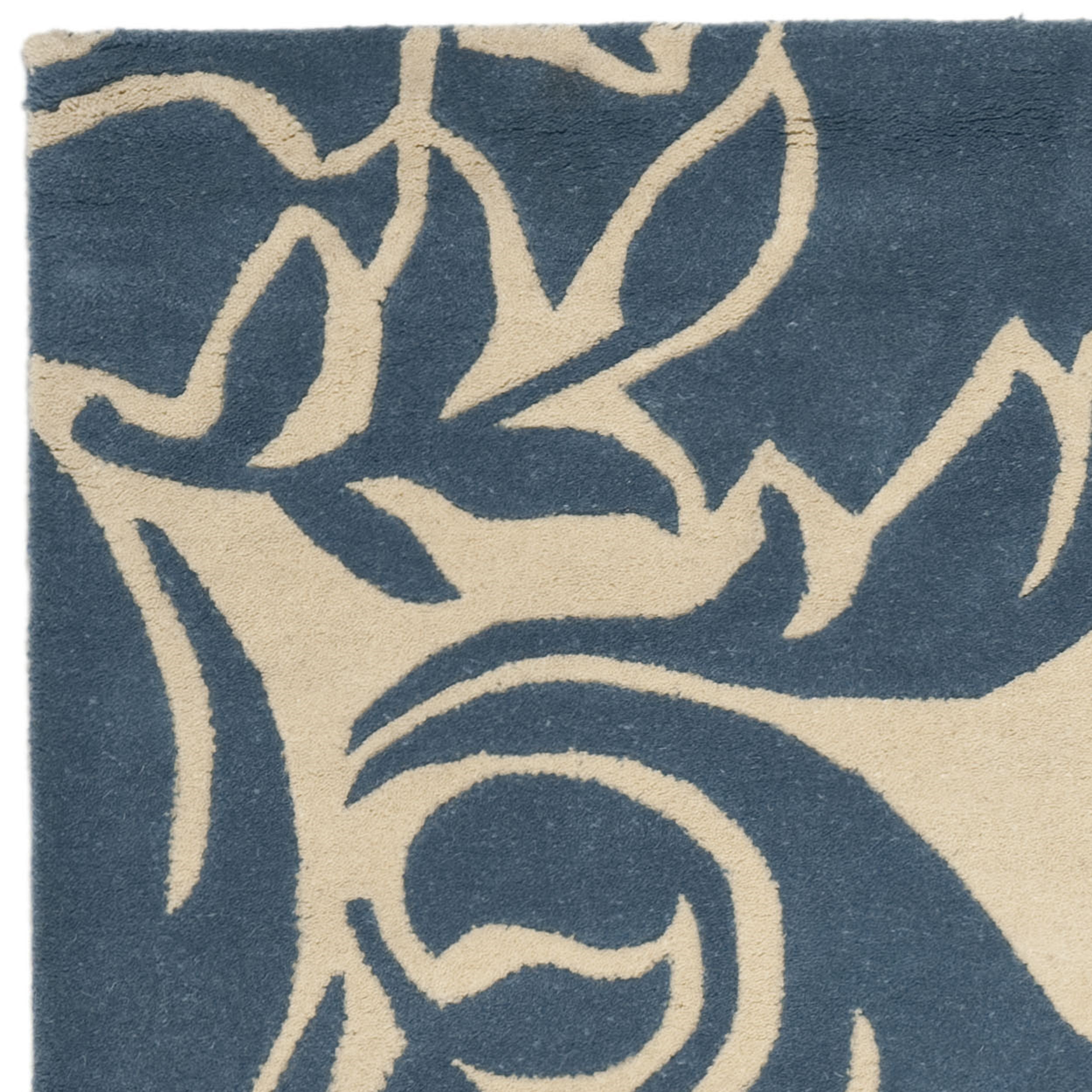 SAFAVIEH Martha Stewart MSR4546A Handmade Blue Suede Rug