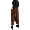 thumbnail image 5 of ZANZEA Women Sleeveless Corduroy Baggy Long Bib Pants Wide Leg Jumpsuits, 5 of 5