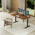 thumbnail image 5 of Mount-It! Stand Up Desk With Manual Crank, Frame Only, Height Adjustable Sit-Stand, Standing Ergonomic, Black (MI-7931), 5 of 10