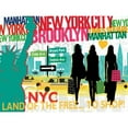 thumbnail image 3 of Mullan, Michael 14x12 Black Modern Framed Museum Art Print Titled - New York City Life III, 3 of 5
