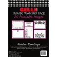 thumbnail image 1 of Paquete imprimible de transferencia de imágenes Gelli Arts Garden Greetings, 1 of 7