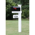 thumbnail image 2 of 4Ever Products Harrison Mailbox System, White Vinyl Post, Black Mailbox, Decorative Features, 2 of 3