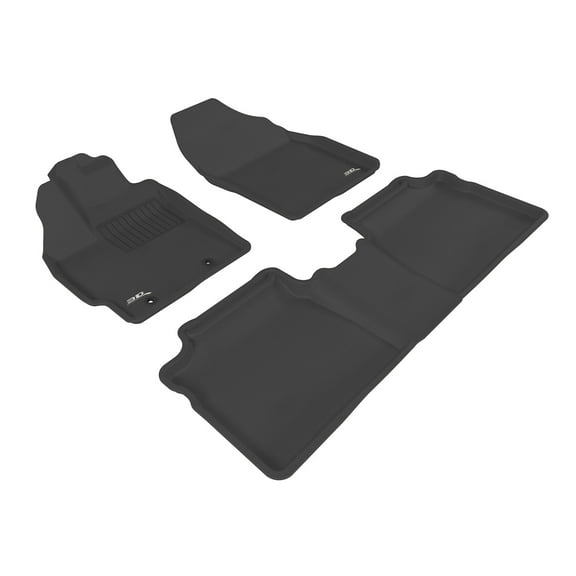 3D MAXpider Custom Fit Kagu All-Weather Floor Mat (Black) Compatible with Toyota Prius 2012-2015 - R1 R2